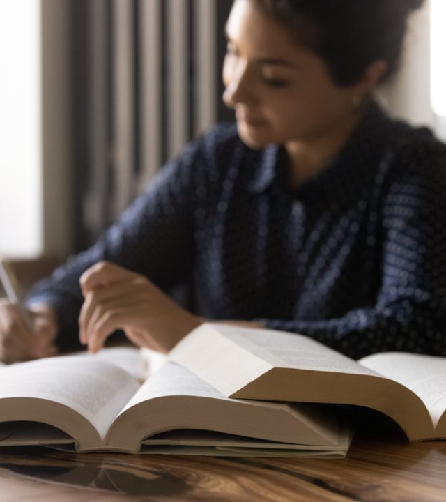 Remote,Learning.,Diligent,Millennial,Mixed,Race,Female,Student,Prepare,For